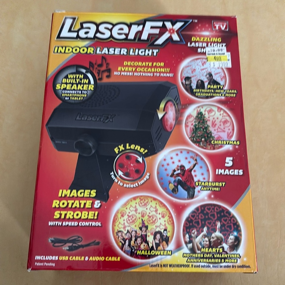 LazerFX Indoor Laser Light with Built-In Speaker
